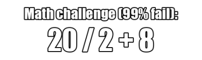 Math challenge example